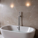 Verander naar de afbeelding Miscelatore muro Levante Inox: elegancia y durabilidad 2