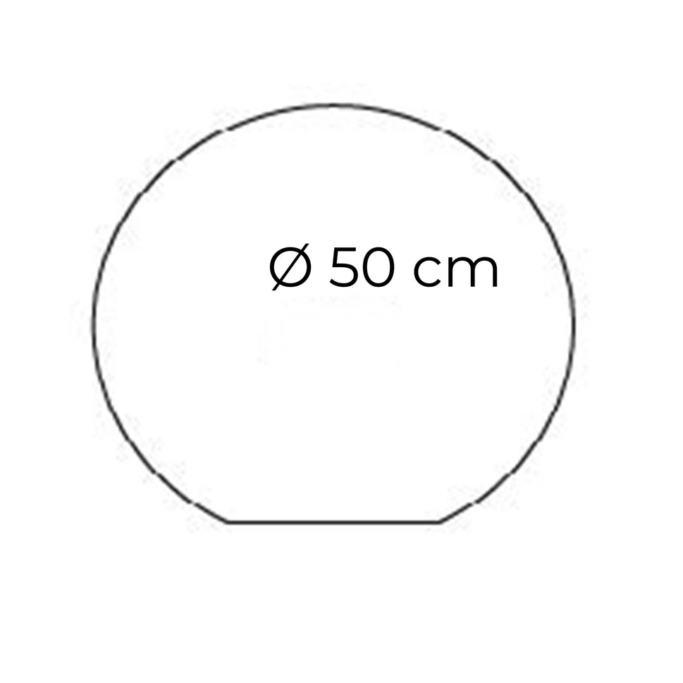 SINED Lámpara Solar LED 50 cm de Polietileno HD en Color Blanco para Espacios Exteriores con Panel Fotovoltaico y Colores Intercambiables Modelo Sfera Luminosa