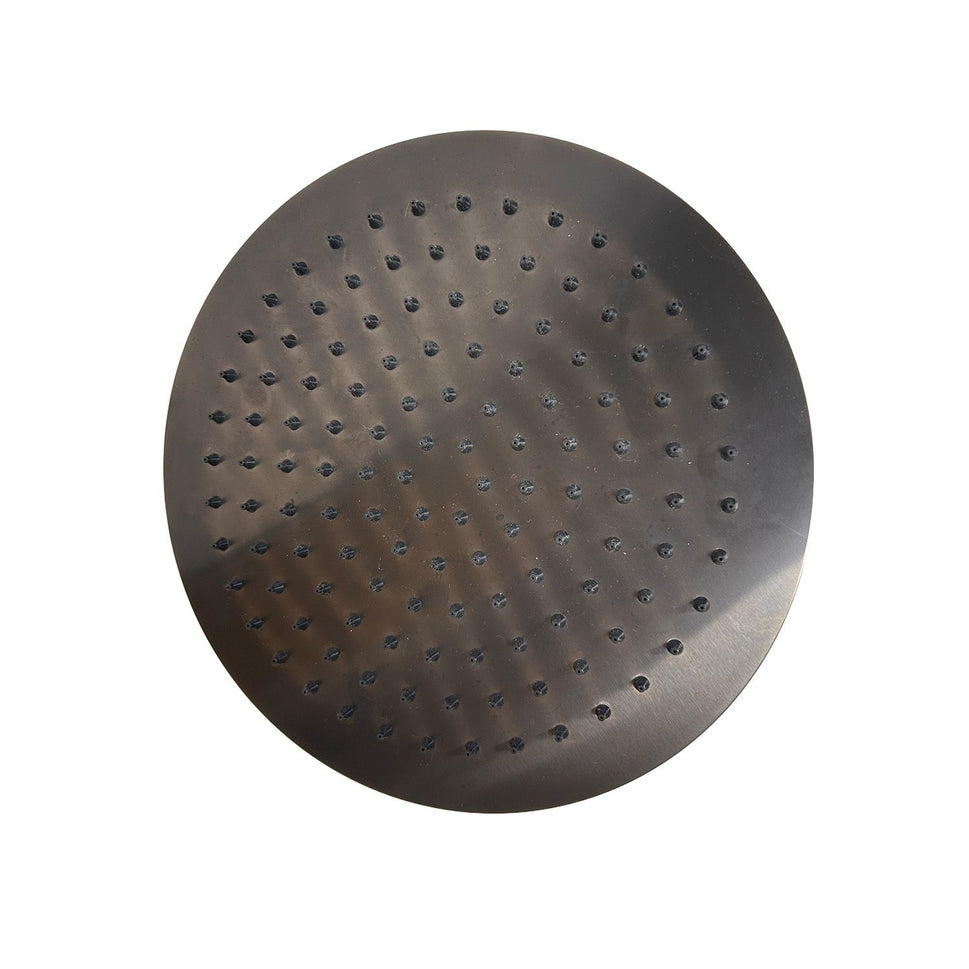 Sined 25cm Stainless Steel Rain Shower Head, Black, Elegant and Modern Design, Superior Quality, Guaranteed Durability, Ideal for Home or Professional Use, Safe Purchase