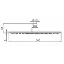 Verander naar de afbeelding Soffione doccia inox 30 cm: elegancia y durabilidad, ¡compra ahora! 3