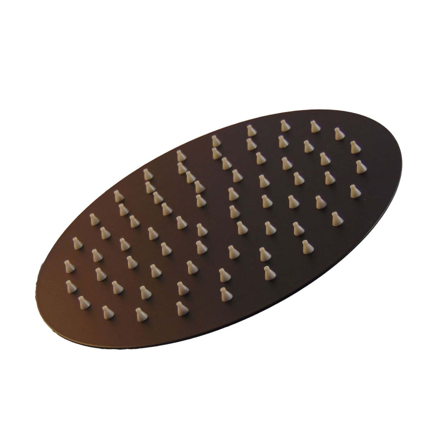 soffione tondo 15 cm nero opaco in acciaio inox