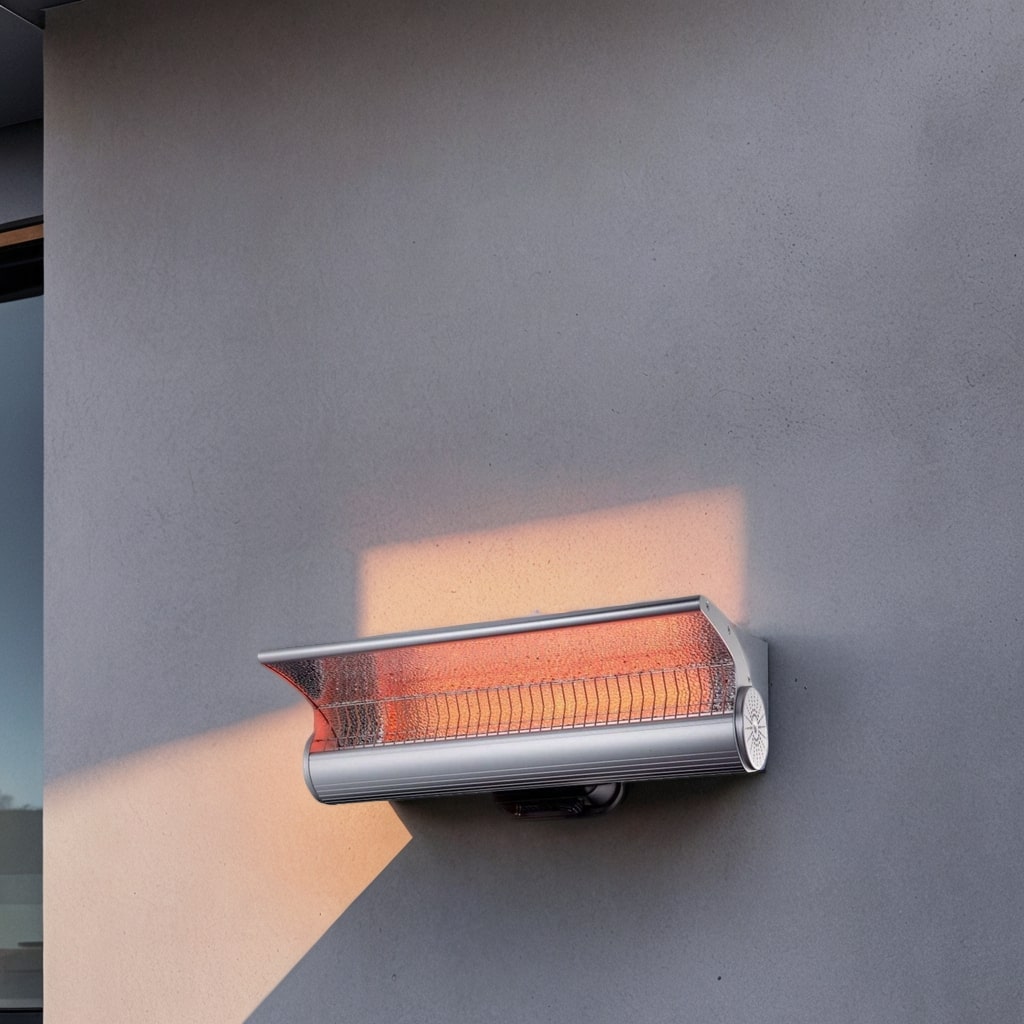 Calefactor de pared SINED 2000W con pantalla reflectante y mando a distancia