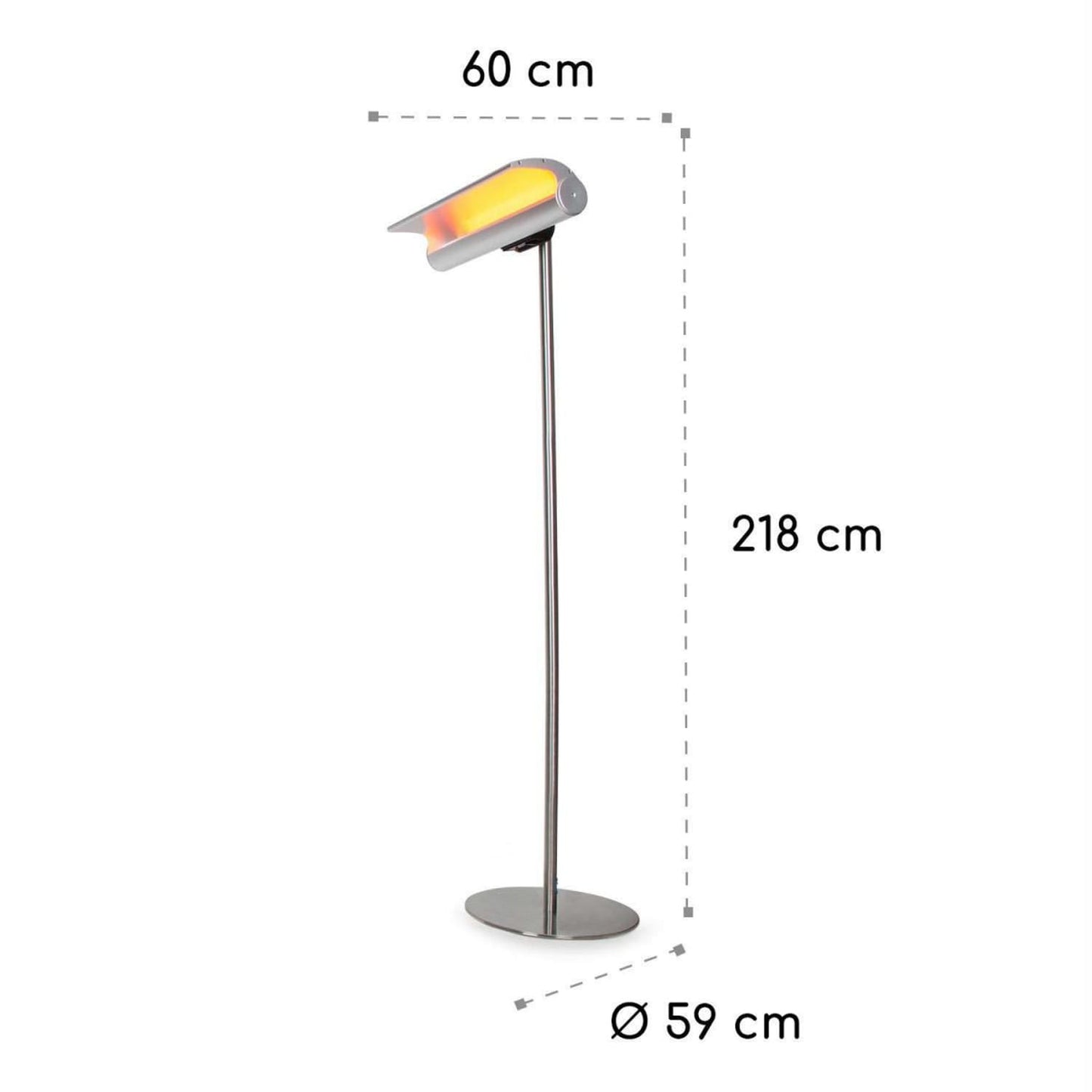 Calefactor infrarrojo de suelo SINED 2000W con mando a distancia, diseño elegante y materiales de alta calidad, ideal para uso doméstico y profesional. Compra segura y envío rápido.