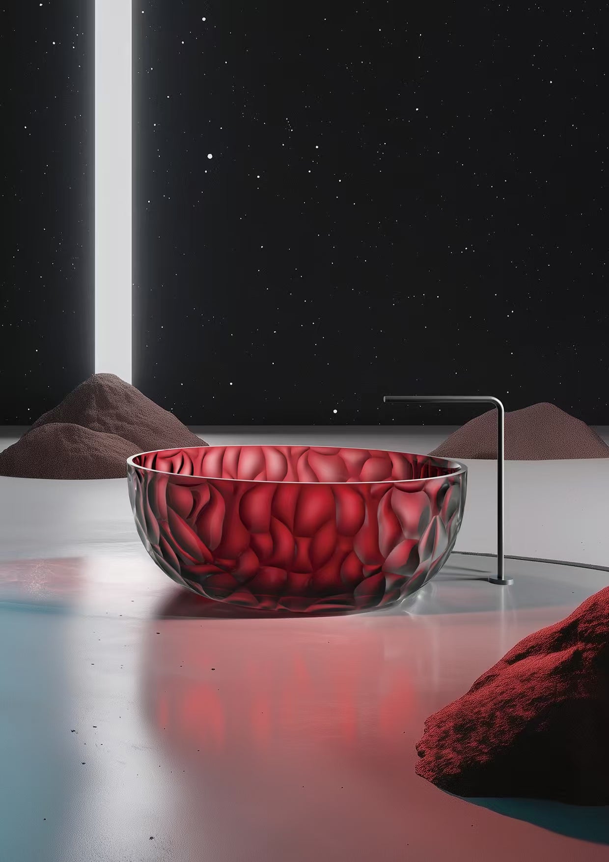 Vasca sined zefiro roja: diseño elegante y duradero